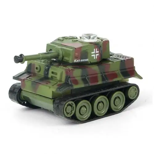 Супер Мини тигренок радиоуправляемая модель танка имитирующая масштаб Дистанционное радио управление Танк радио управление светодиодные электронные игрушки танк для детей - Цвет: Camouflage Red