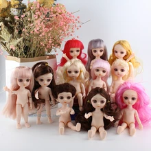 15 см, 1 шт., куклы для девочек, 13 шарниров, BJD кукла, игрушки с 3D глазом, детский подарок, детские игрушки для девочек, прекрасная принцесса, тело, телесное