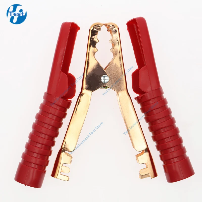 2pcs 300A 138mm 헤비 듀티 구리 악어 클립 터미널 테스트 점퍼 케이블 부스트 용 전기 배터리 악어 클램프