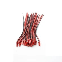 2-10 пар 2-контактный соединитель JST штекер кабеля для RC BEC вертолет с аккумулятором DIY Дрон квадкоптер с управлением с видом от первого лица 100/150 мм