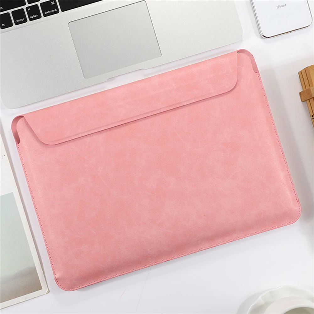 Водонепроницаемый магнитный чехол для ноутбука с пряжкой для Apple Macbook Pro Air, противоударный чехол для ноутбука - Цвет: Розовый