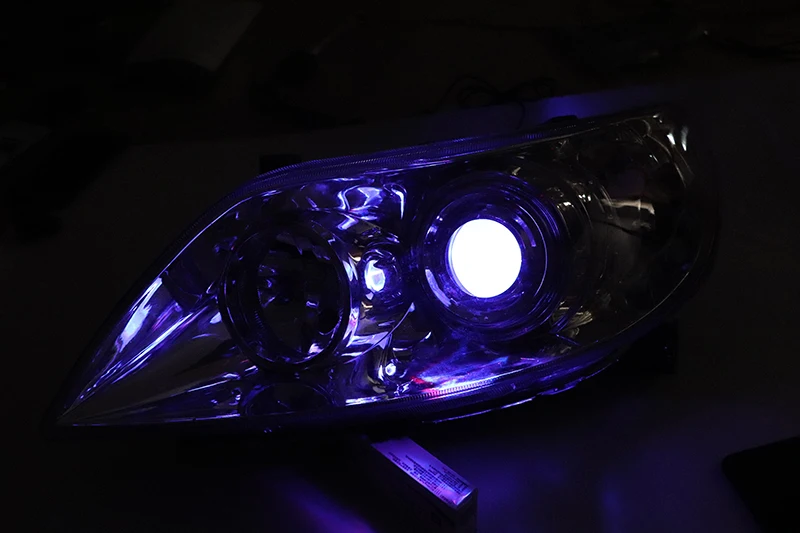 Беспроводное управление RGB светодиодный Demon Eyes свет комплект для проектора оптические линзы
