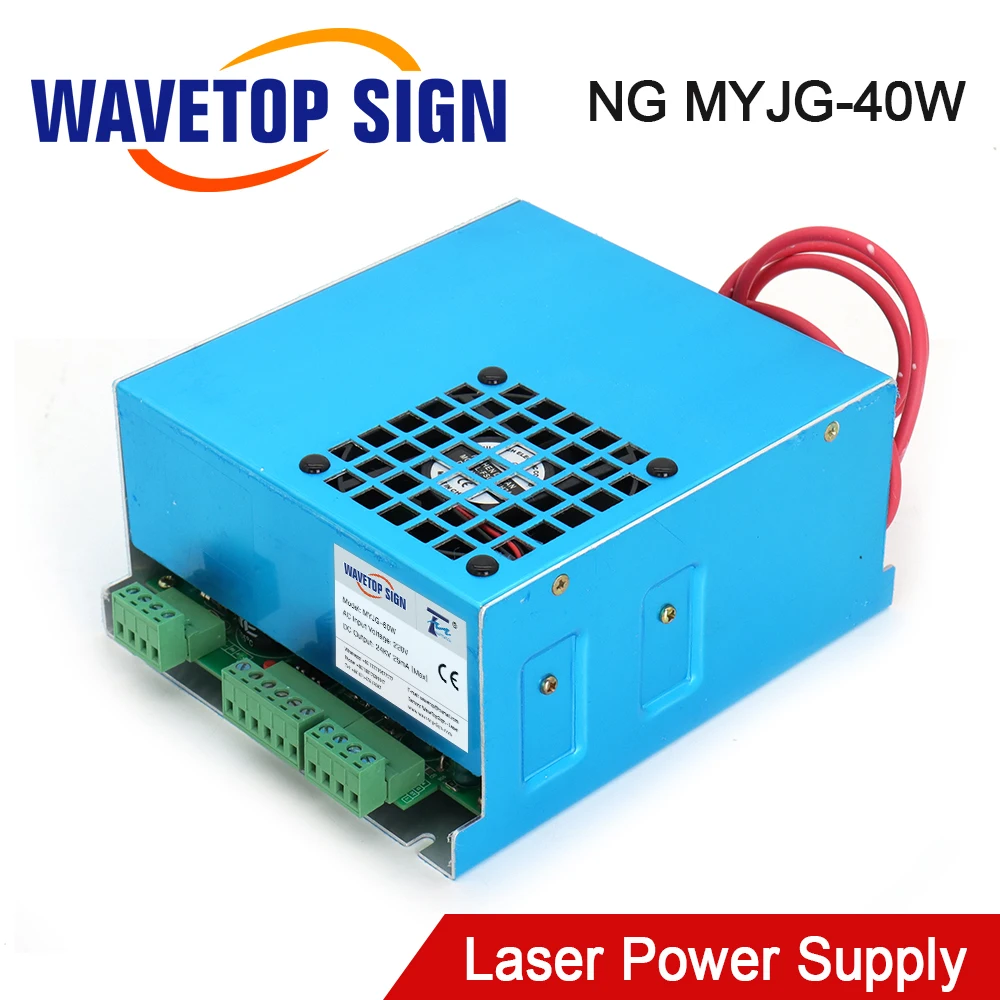 WaveTopSign MYJG 40 CO2 лазерный источник питания Вт 110 В/220 В для лазерной трубки