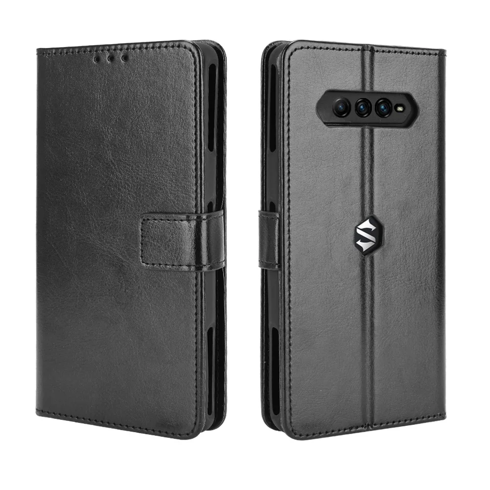 Custodia BRAND SET Portafoglio In Similpelle Per Xiaomi Black Shark 3 Pro – Con Chiusura Magnetica E Supporto – Rosa Rosso