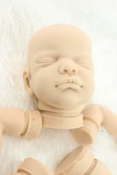 

19-20 Inch All Solid Soft Silicone Kit Head Arm and Leg for Reborn Baby Realistic Doll DIY Handmade Kit Toy Unisex Accessories