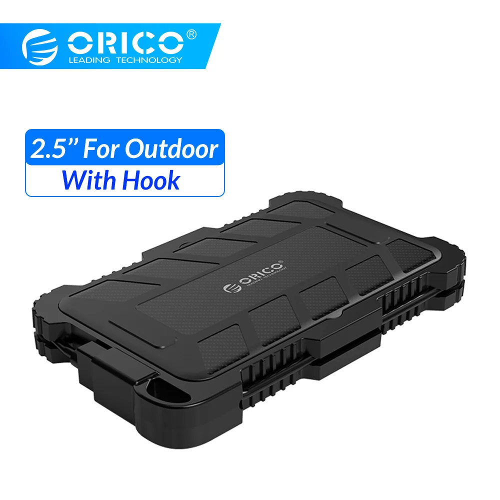 

ORICO 2.5 Inch USB3.0 HDD Case With Hook Waterproof Shockproof Dustproof For Outdoor Hard Disk Box For 2.5 Inch HDD SSD