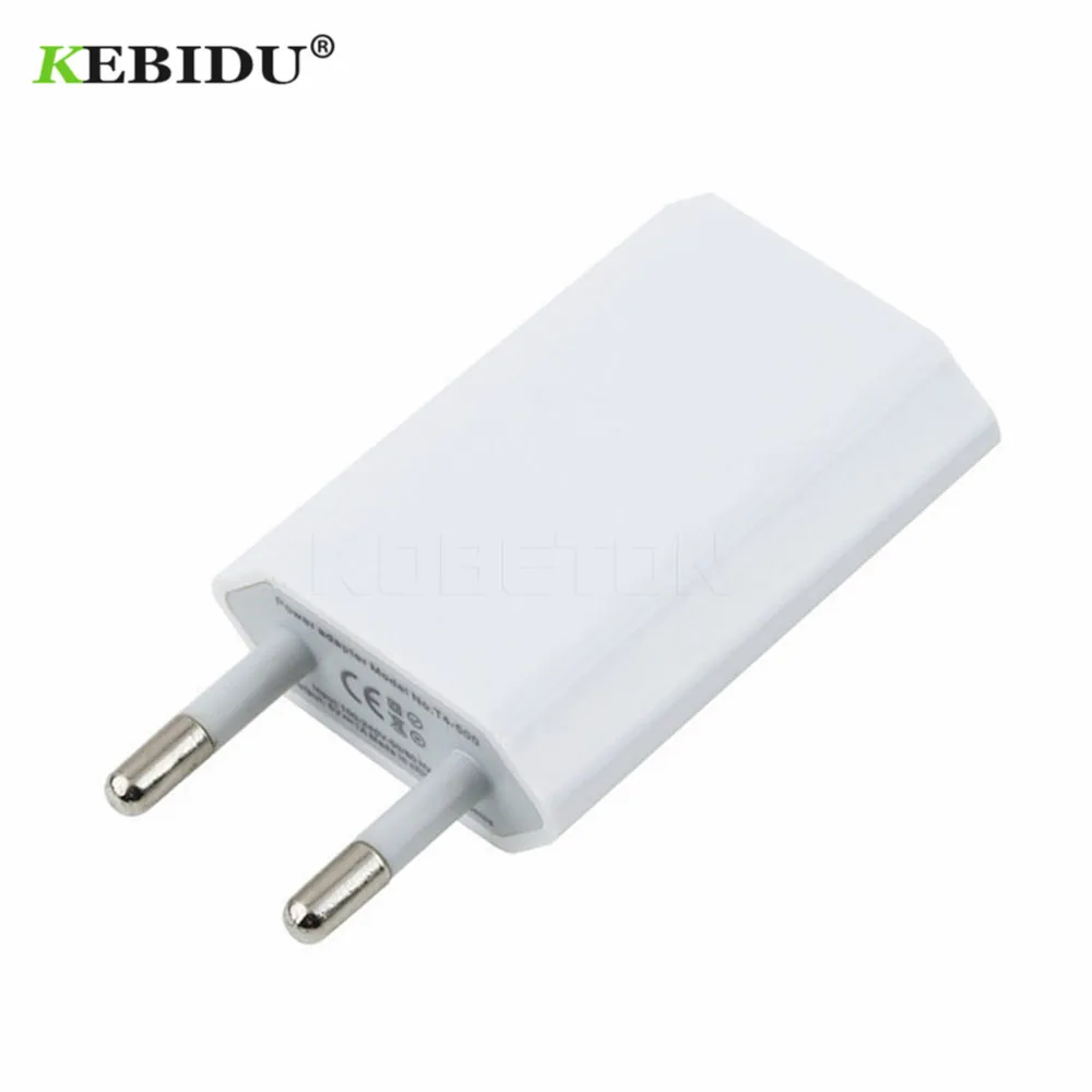 Зарядное устройство Kebidu с USB разъемом для ЕС/США 5 В переменного тока настенный