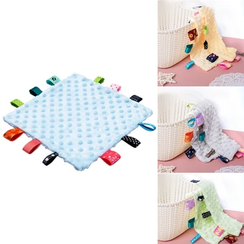 

Insular Baby Bean Label Comfort Soothe Appease Towel Solid Cotton Blanket for Baby Sleep Well Baby Accessories