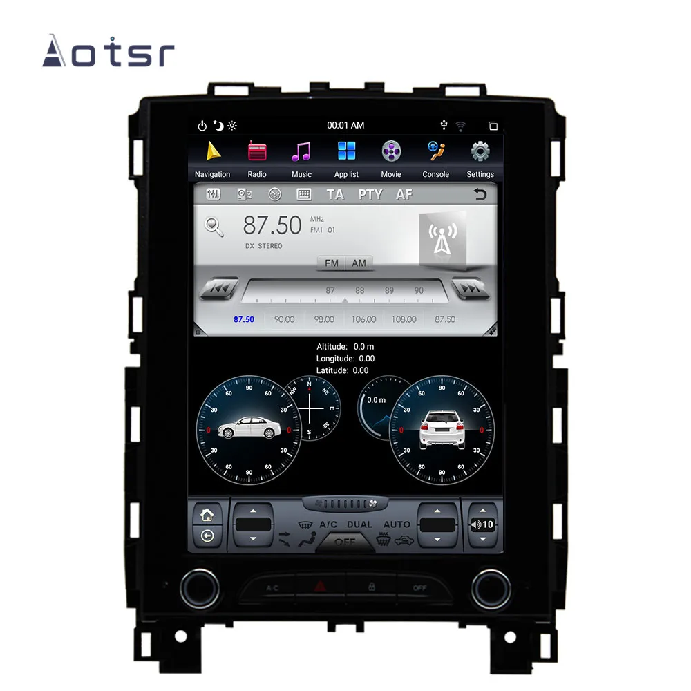 Clearance Aotsr Tesla 10.4“  Vertical screen Android 8.1 Car DVD Multimedia player GPS Navigation For Renault Koleos/Megane 4 2016-2018 4