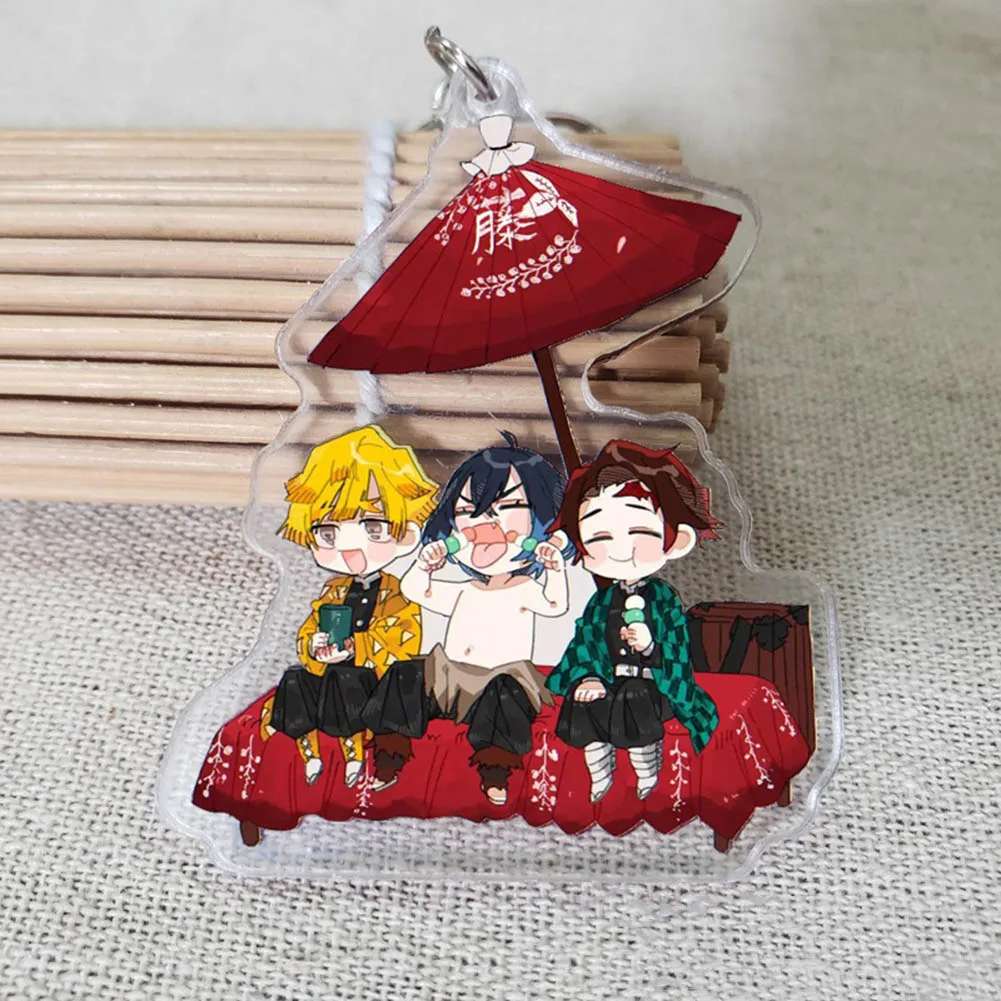 Демон убийца: Kimetsu без Yaiba аниме акриловый брелок Nezuko Tanjirou милый с рисунком в виде