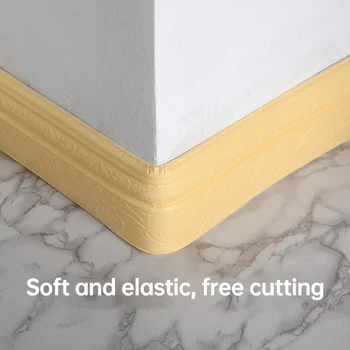 

2.3m Wall Skirting Border Sticker 3D Pattern Wallpaper Borders Decor Self Adhesive DIY Waterproof Wall Stickers