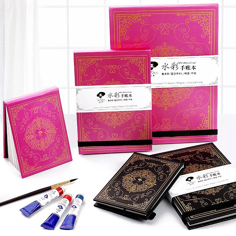 

Paul Rubens 16k/32k/64k Watercolor Paper 50% Cotton 300g/m2 Fine Painting Book Notepad for for Painting Art Supplies