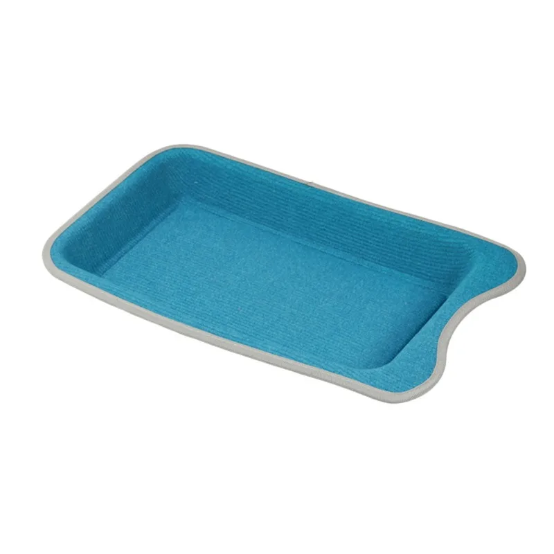 Blue Коты когтетели кровать прямоугольная доска для домашних животных Когтеточка для когтей кошка развлекательная продукция кошка забота о когтях игрушки - Цвет: Blue