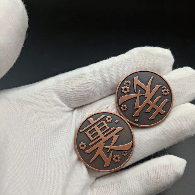 Anime Demon Slayer Coin Kimetsu No Yaiba Tsuyuri Kanao Kochou Shinobu Collection Alloy Metal Tokens Commemorative Coins Props Anime Demon Slayer Coin Kimetsu No Yaiba Tsuyuri Kanao Kochou Shinobu Collection Alloy Metal Tokens Commemorative Coins Props