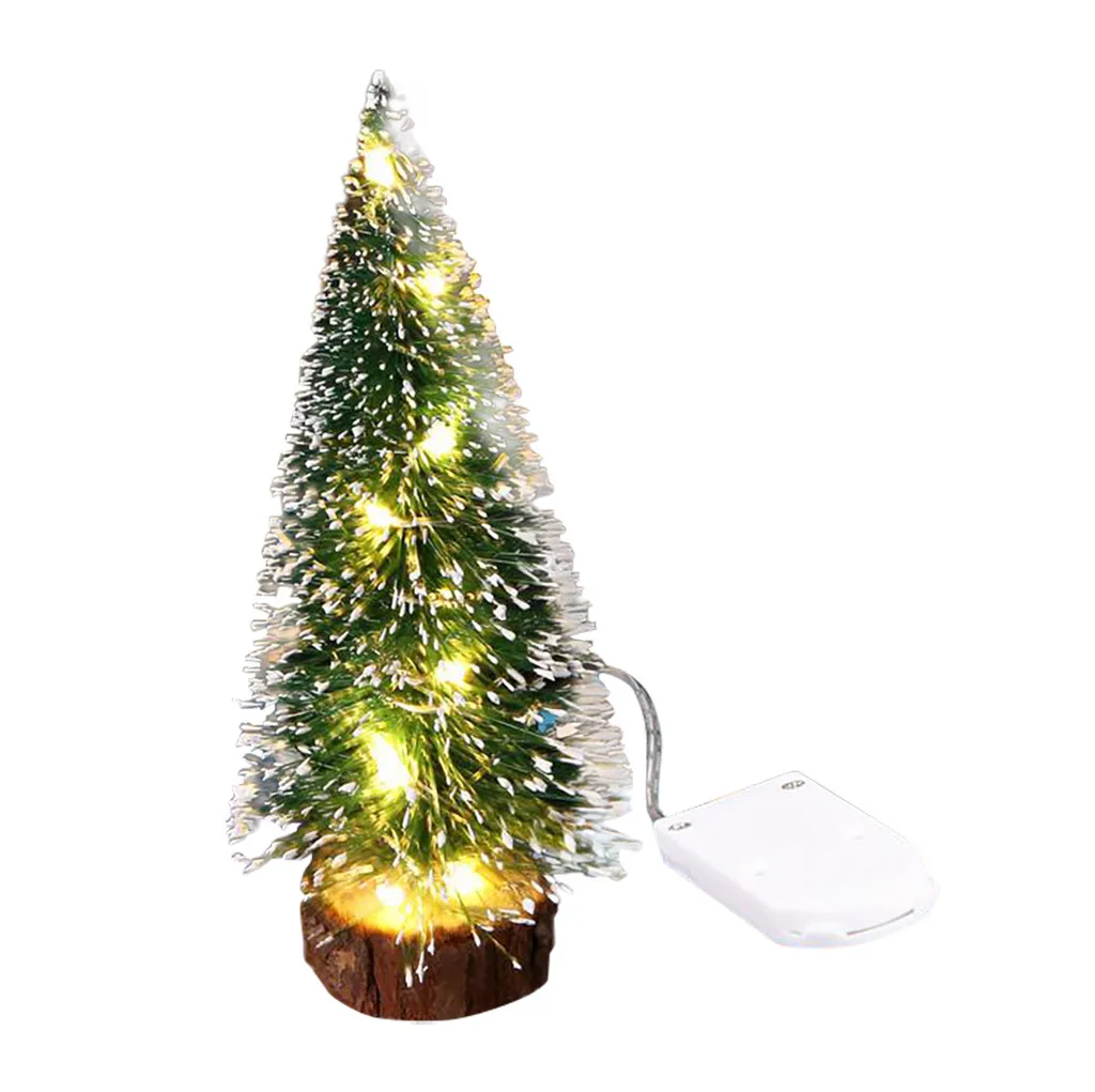 Рождественские украшения, настольные украшения, светодиодный мини-светильник, Рождественская елка, рождественские украшения для дома Ozdoby Swiateczne