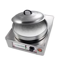 Electric Desktop Frying Machine 220v Dumpling Commercial constant temperature Bun Fryer Pancake Machine 2