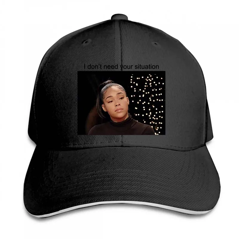 Мне не нужна ваша ситуация, Jordyn Woods интервью, бейсбольная кепка в стиле табрии майоров, для мужчин и женщин, кепки для водителя грузовика, Регулируемая Кепка - Цвет: 2-Black