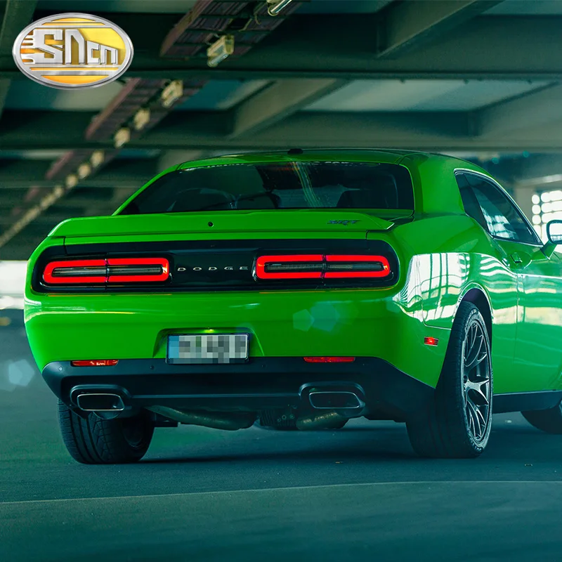Автомобильный светодиодный задний светильник, задний светильник для Dodge Challenger 2008-, задний ходовой фонарь+ тормозной светильник+ Реверс+ Динамический сигнал поворота