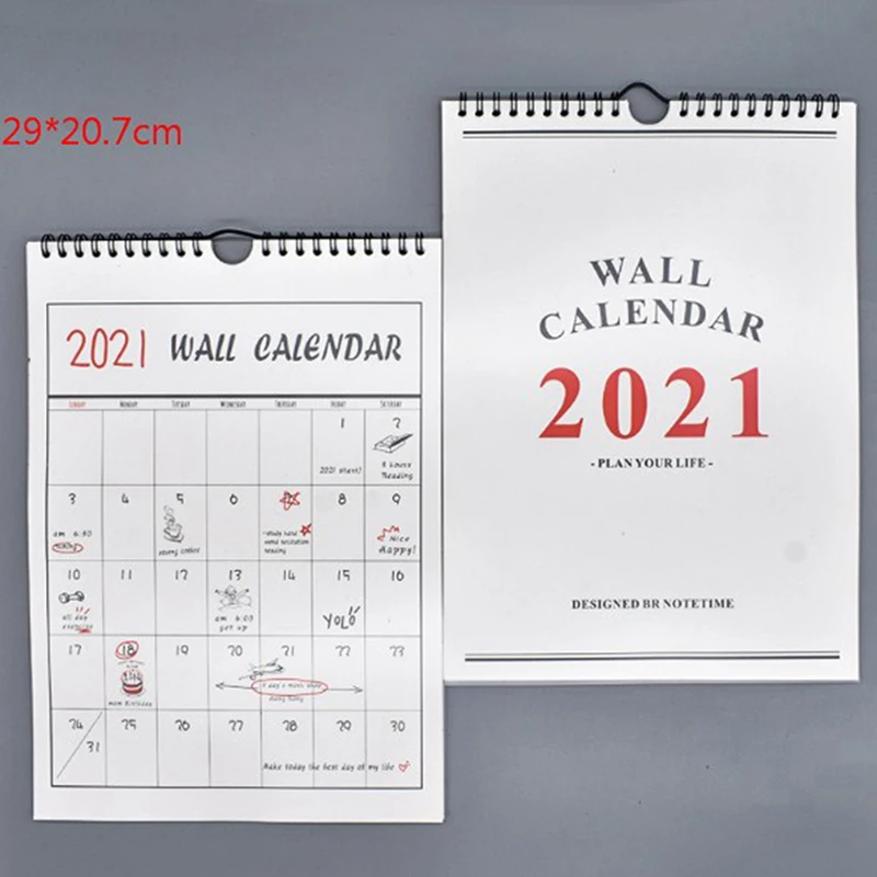Liquidación Mini calendario de pared portátil con calendario para el hogar, libro de Plan minimalista creativo, bricolaje, calendario de escritorio, 1 ud., 2021 0LdJl7N8mq1