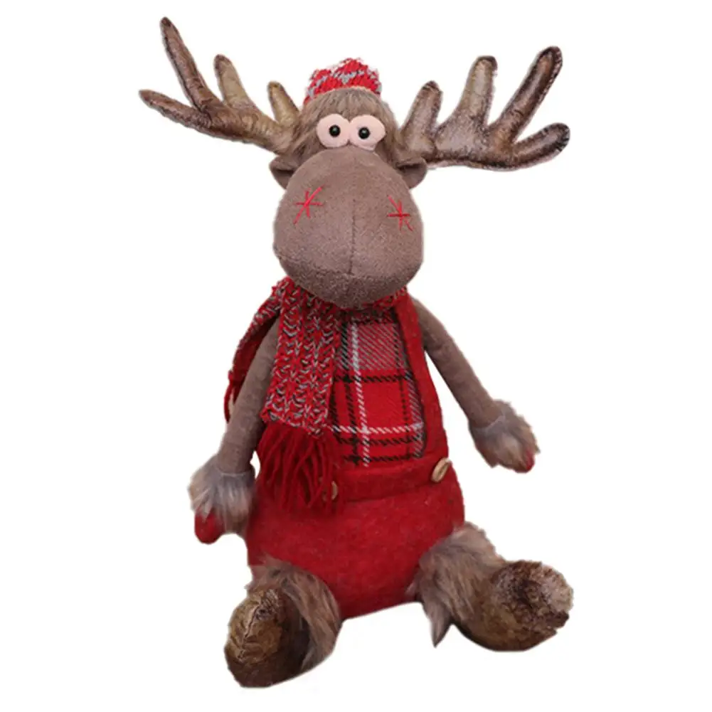 Christmas Dolls Decoration Innovative Elk Window Christmas Mascot Christmas Tree Decoration Xmas New Year Home Decoration