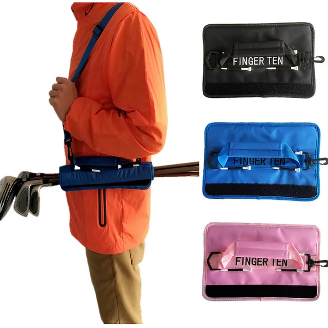 US $7.17 Stand Hood Golf Club Bag Carrier Organizer Travel Cover Men Women Canvas Durable Driving Range Valu