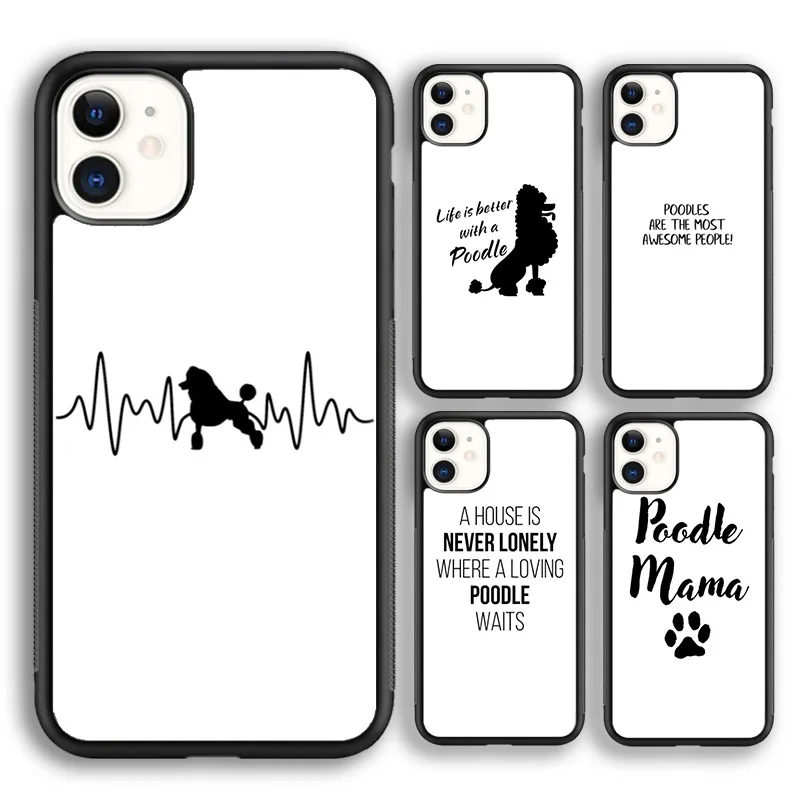 Чехол krajew Life с силуэтом пуделя лучше подходит для iPhone 5s 6s 7 8 plus X XR XS 11 12 13 pro max Samsung S8