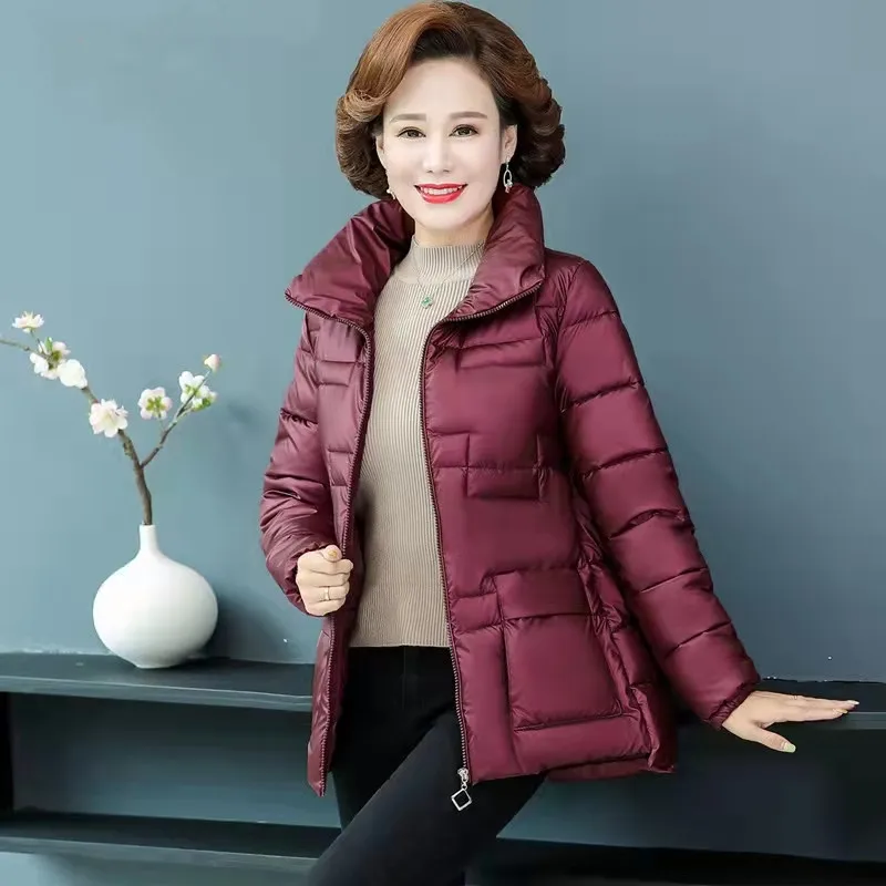 

Fdfklak New Women Short Jacket Winter Thick Quilted Coat Female Korean Loose Puffer Parkas Ladies Oversize Outwear Manteau Femme