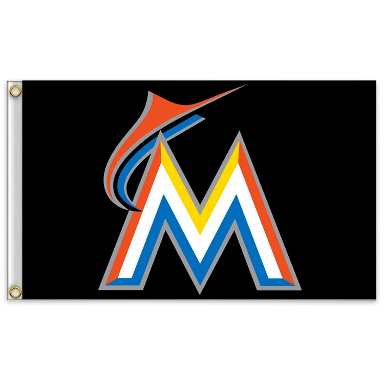 3ft x 5ft3 x5ft бейсбольная Лига мажор Марлинс мажор MLB Вымпел печати баннер, флаг из полиэстера Размер 150*90 см