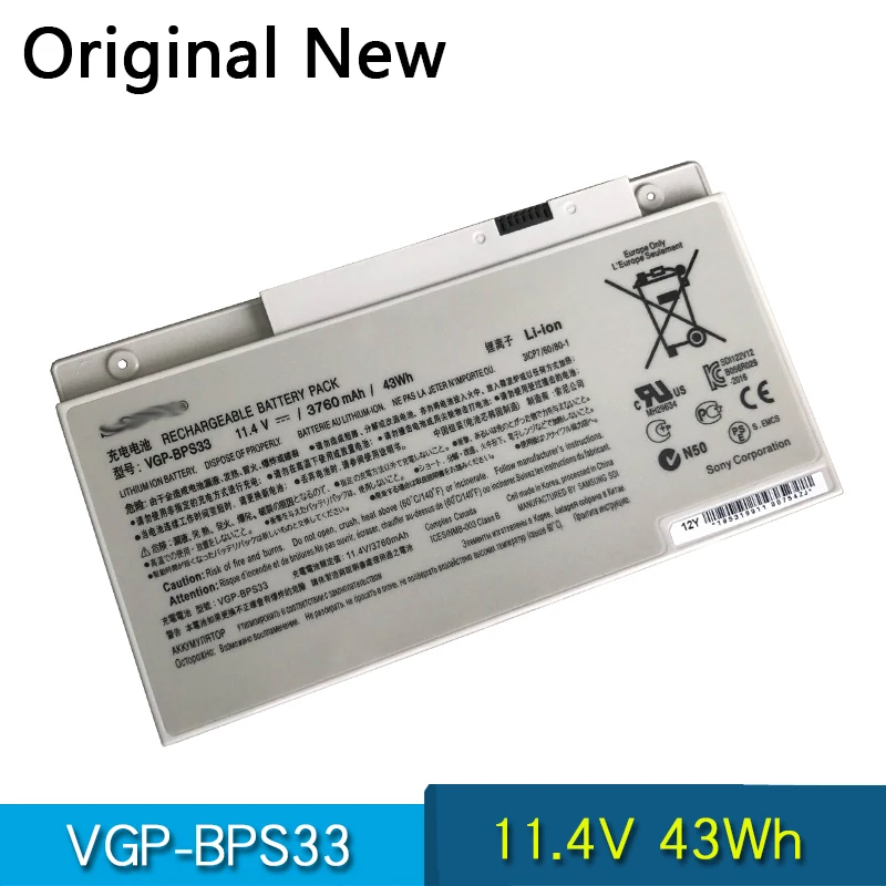 Новый оригинальный VGP-BPS33 BPS33 ноутбук Батарея для SONY VAIO SVT-14 SVT-15 T14 T15 SVT1511M1E SVT14126CXS 11 4