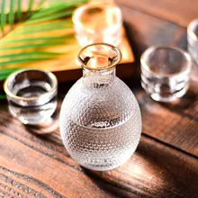 Изысканные стеклянные чашки творческий японский стиль Пномпень дизайн прозрачный кристалл посуда для напитков наборы вина чай сок стеклянные бутылки