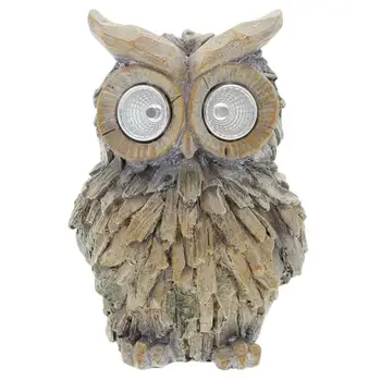 

1pc Owl Shaped Ornament European Style Decorations Courtyard Night Light for Courtyard Home