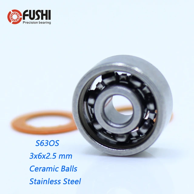 S63 2os Bearing 3x6x2.5 Mm Cb Abec7 Stainless Steel Hybrid Ceramic Bearing  Dry Ocean Fishing Reels 63 Ball Bearings S63c - Shafts - AliExpress