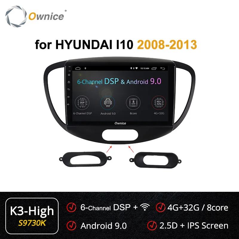 s9730 K3 HIGH Ownice Android9.0 8 ядерный 4G LTE 360 Panorama K3 K5 K6 Автомагнитола 2 Din плеер для hyundai Grand I10 2008-2012 DSP SPDIF gps Navi - Цвет: s9730 K3 HIGH