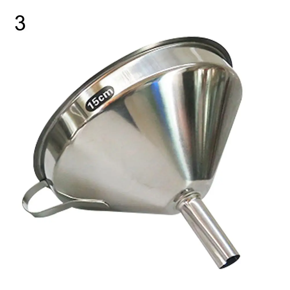11/13/15cm Stainless Steel Cone Funnel Pour Oil Liquid Hopper Kitchen Home Tool HOT SALES |