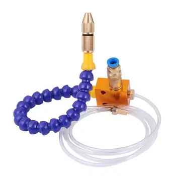 

CNC Lathe Lubrication Drill Grind Nozzle Mist Coolant 8mm Air Pipe Spray System