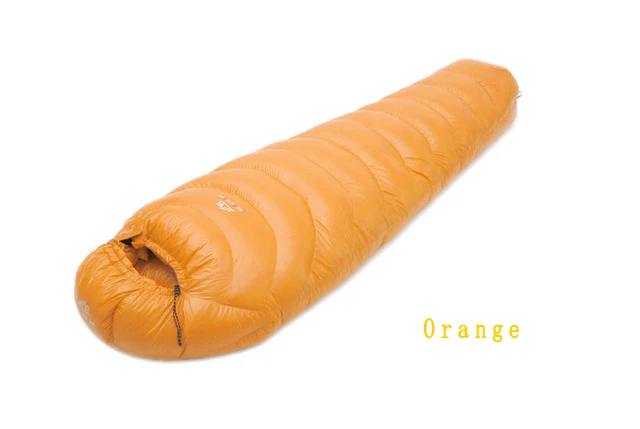 Orange 800g M LMR Высокое качество 800 г/1000 г белый гусиный пух наполнение водонепроницаемый удобный дышащий спальный мешок - Цвет: Orange 800g M