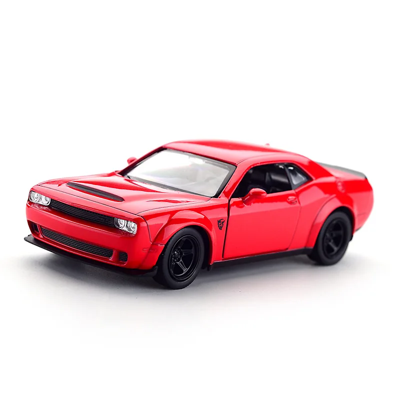 

1:36 Scale Dodge Challenger SRT Sports Car Alloy Diecast Car Model Toy with Pull Back for Children Gifts Toy Collection