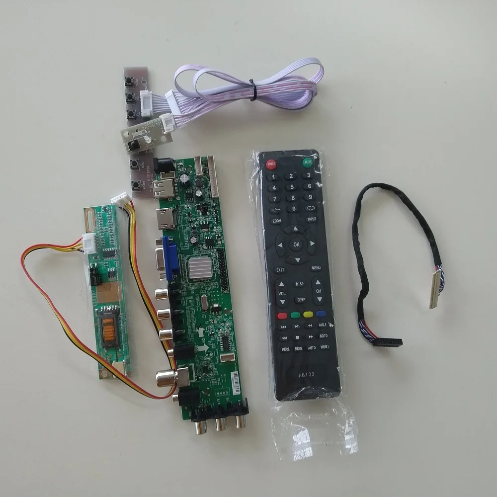Controladora de tv Kit para Lp171wp4 Placa Hdmi 1440×900 3363 Dvb-t Dvb-c Lcd 30pin 1 Ccfl Vga av Digital tl n1 17.1 Usb