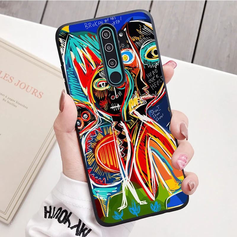 Nghệ Thuật Graffiti Silicone Ốp Lưng Điện Thoại Redmi Note 9 8 7 Pro S 8T 7A Bao case for xiaomi