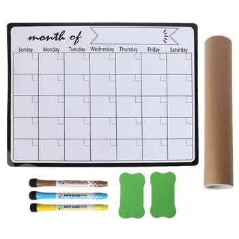 

Monthly Planner Magnetic Whiteboard Fridge Magnets Drawing Message Board Remind