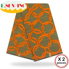 Анкара африканская восковая печатная ткань 12 ярдов Хлопок Воск Гана воск нигерийский стиль для шитья африканские платья одежда 111816