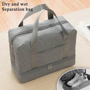 

Waterproof Portable Travel Bag Multifunctional Dry Wet Separation Storage Handbag Bag Clothes Shoes Organizer Travel Duffle Bag