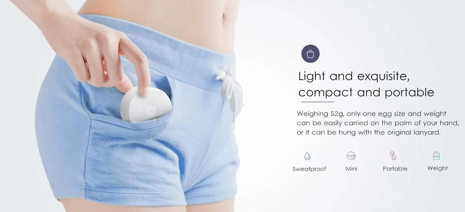 Xiaomi AI Portable Version Wireless bluetooth Speaker Smart Voice Control Handsfree Bass Speaker