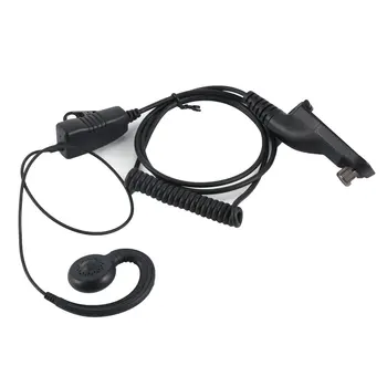 

Earpiece Headset Mic PTT for Motorola MTP850 XPR 6550 7380 7350 7580 APX 6000 4000 8000 XiR-P8200 XiR-P8268 Walkie Talkie black