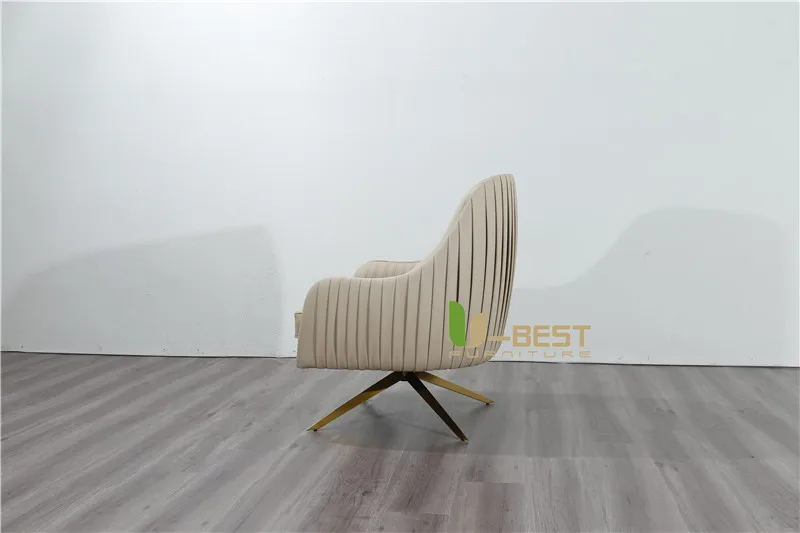 U-BEST, диван-стулья для гостиной, кресло для отдыха, ласточка, ткань, золотые ножки из нержавеющей стали, кресло