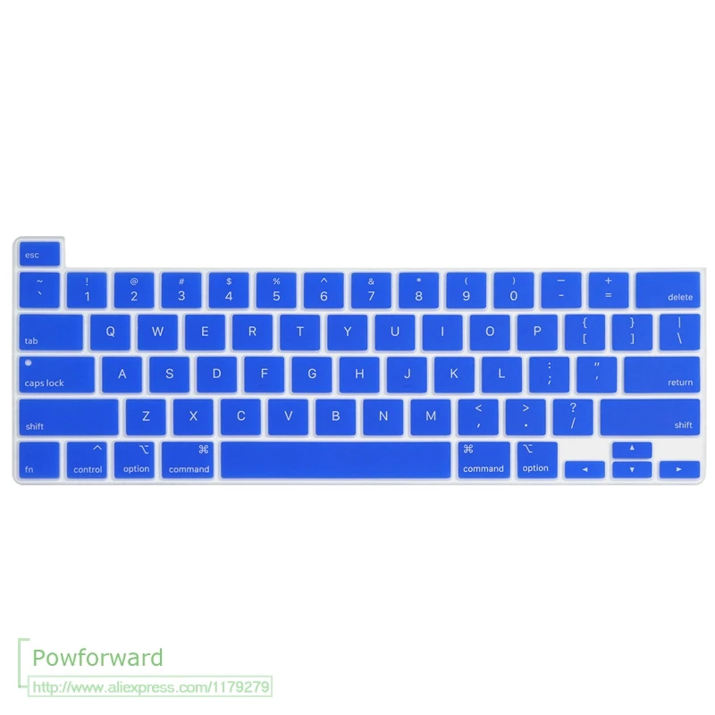 Силиконовый защитный чехол для клавиатуры MacBook New Pro, 16 дюймов,, с сенсорной панелью и сенсорной идентификацией, модель A 2141, кожа