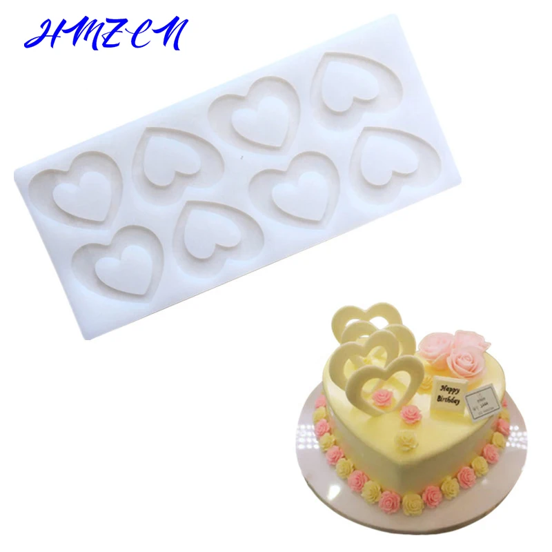 

Heart Rose Silicone Chocolate Mould Cake Decorating Tools Cupcake Cookies Silicone Mold Muffin Pan Baking Gift Resin Mold