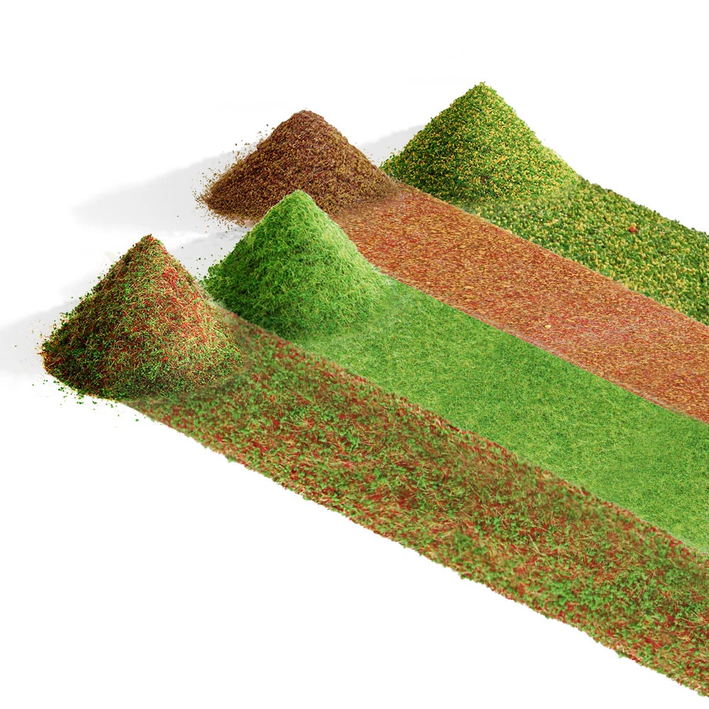 Modelo de hierba estática para terreno, simulación de follaje en polvo para tren ferroviario, juego de guerra, paisaje, accesorios Diorama