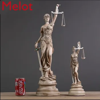 

Ancient Greek Goddess Of Justice Themis Statue Resin Crafts Retro Home Decoration