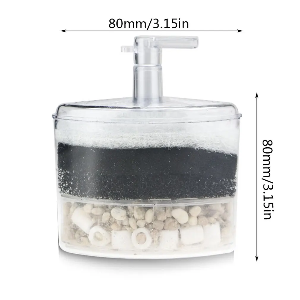 Аквариумный фильтр для аквариума Миниатюрные для аквариума Пневматический фильтр профессиональная мода чистый резервуар для воды вода для очищения